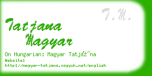 tatjana magyar business card